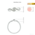 thumbnail image 6 of ANGARA Natural Diamond Infinity Promise Ring in 925 Sterling Silver for Women (Size-2.8mm| Color-K| Clarity-I3) | April Birthstone, Anniversary, Jewelry Gift for Women | Natural Diamond Ring, 6 of 10