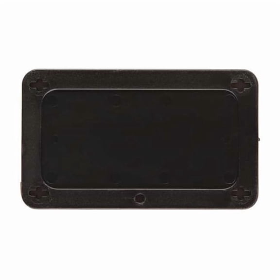 Brady Blank Tag, Plastic, 2 3/16 in H x 3 11/16 in W, Black, Rectangle 41920