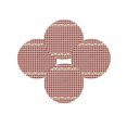 thumbnail image 7 of 13 Inch Round Placemats Set of 4, Western Texas Star Retro Non Slip Heat Insulation PP Table Mats, Country Vintage Red Beige Plaid Washable Place Mats for Kitchen Dining Party Table Decor, 7 of 7