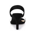 thumbnail image 2 of BLISSFUL STEP Women's Clear Strap High Heels Slides Sandals, 2 of 7