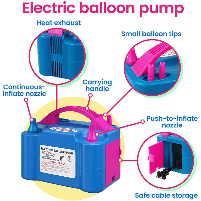 Balloon inflator Electric Balloon Filler Portable Dual Nozzle