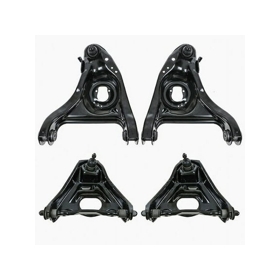 Control Arm and Ball Joint Assembly Set 4 Piece - Compatible with 1991 - 1996 Buick Roadmaster 1992 1993 1994 1995