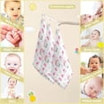 thumbnail image 3 of SKYSONIC Pink Cute Scandinavian Gnomes Baby Muslin Washcloths Face Towel, 3 PCS Watercolor Christmas Burp Cloths Cotton Wipes Infant Wash Cloth for Newborn Boys Girls 12"x12", 3 of 7
