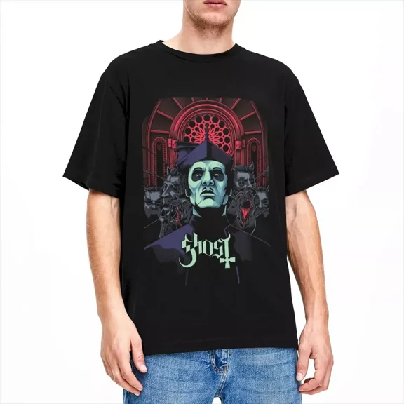Funny Ghost BC Heavy Rock Band T-Shirts for Men Women O Neck 100% Cotton Short S