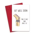 thumbnail image 1 of Tarjeta divertida de pronta recuperación para cirugía de rodilla RollupJoy, 1 of 6