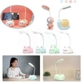 thumbnail image 4 of Cartoon Cute Pet Animal Bear Pig Cat Dog USB Recharge Lamp Night Eye Protection LED White Warm Battery Desk Table Lig Child, 4 of 5