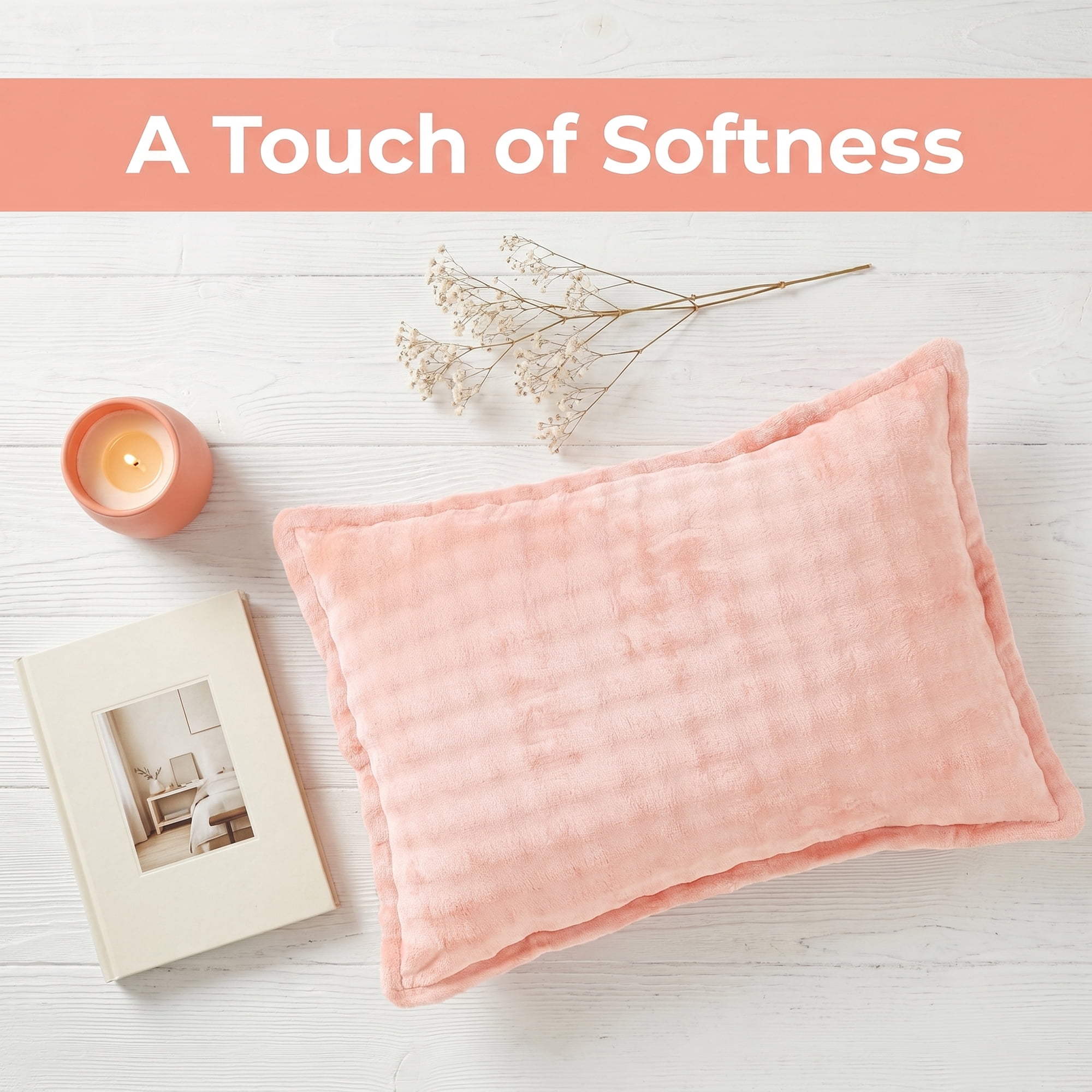 Unique Bargains 2 Pack Polyester Pillowcase Envelope Closure Wrinkle Resistant Pink