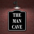 thumbnail image 2 of The Man Cave BLACK Aluminum Composite Sign, 8.5"x10", 2 of 9
