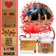 thumbnail image 2 of Wovilon Valentine's Day Door Mat 19.7"X31.5"(Love Wins), Polyester Non-Slip and Washable Doormat, Love Doormats for Seasonal Holiday Indoor Outdoor, Valentine Wedding Anniversary Couple Gift, 2 of 3