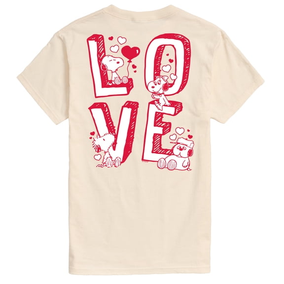 Peanuts - Snoopy Love - Men's Short Sleeve Graphic T-Shirt