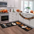 thumbnail image 5 of Halloween Kitchen Rug Set of 2, Non Pumpkin Spooky Mats with Anti Fatigue Comfort, Washable Halloween Decor Rugs for Sink Laundry Office, Farmhouse Holiday Floor Mats 15.8x23.6+15.8x43.3 Inches, 5 of 6