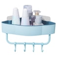 thumbnail image 1 of Ounissouiy Estante esquinero para baño, soporte adhesivo para almacenamiento, cesta para ducha y champú PP Juegos de accesorios de baño, 1 of 6