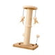 thumbnail image 4 of Rascador para gatos de interior, poste rascador para gatos, protector de muebles exclusivo con bolas colgantes, cuerda de sisal para gatos, 4 of 9