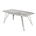thumbnail image 2 of Ella 7-Piece Dining Set, White/Silver/Grey, 2 of 5
