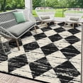 thumbnail image 4 of Findosom Outdoor Rug Waterproof 6'x9' Patio Rugs Foldable Reversible Camping Mat for RV,Deck,Porch,icnic,Beach,Balcony,Black & White, 4 of 11