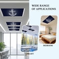 thumbnail image 6 of 1 Pack Coastal Anchor Fluorescent Light Covers for Ceiling Lights Nautical Knot Dark Blue Magnetic Ceiling Light Covers Overhead Light Filters for Office Classroom Home, 6 of 9