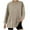 Khaki, variant on Nfurl Oversized Long Sleeve T Shirts Casual Drop Shoulder Tops Loose Fit Solid Color Basic Tshirt Workout Blouses Khaki XXL