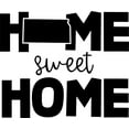 thumbnail image 1 of Home Sweet Home Kansas Native Hometown Love Wall Decals for Walls Peel and Stick wall art murals Black Small 8 Inch, 1 of 2