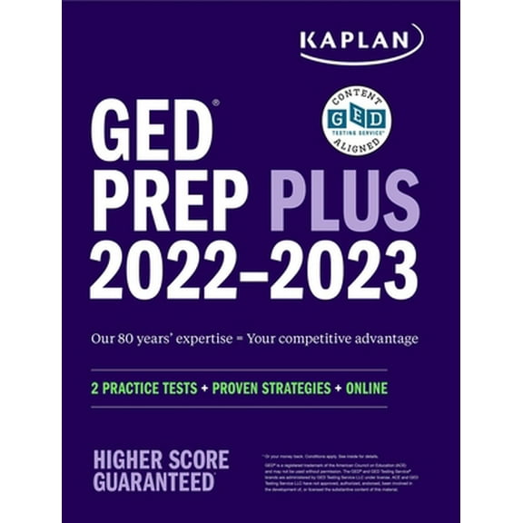 Pre-Owned GED Test Prep Plus 2022-2023: Includes 2 Full Length Practice Tests, 1000  Practice Questions, and 60 Online Videos (Paperback) 1506277357 9781506277356