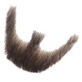 Qiureva 100 Human Hair Full Hand Tied Fake Mustache Beard Makeup for