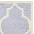 thumbnail image 4 of SAFAVIEH Cambridge Kevin Geometric Wool Runner Rug, Lavender/Ivory, 2'6" x 8', 4 of 6