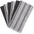 thumbnail image 2 of Premium Kitchen Towels (16”x 26”, 6 Pack) – Large Cotton Kitchen Hand Towels –Popcorn Stripe Design – 400 GSM Highly Absorbent Tea Towels Set With Hanging Loop – Grey, 2 of 6