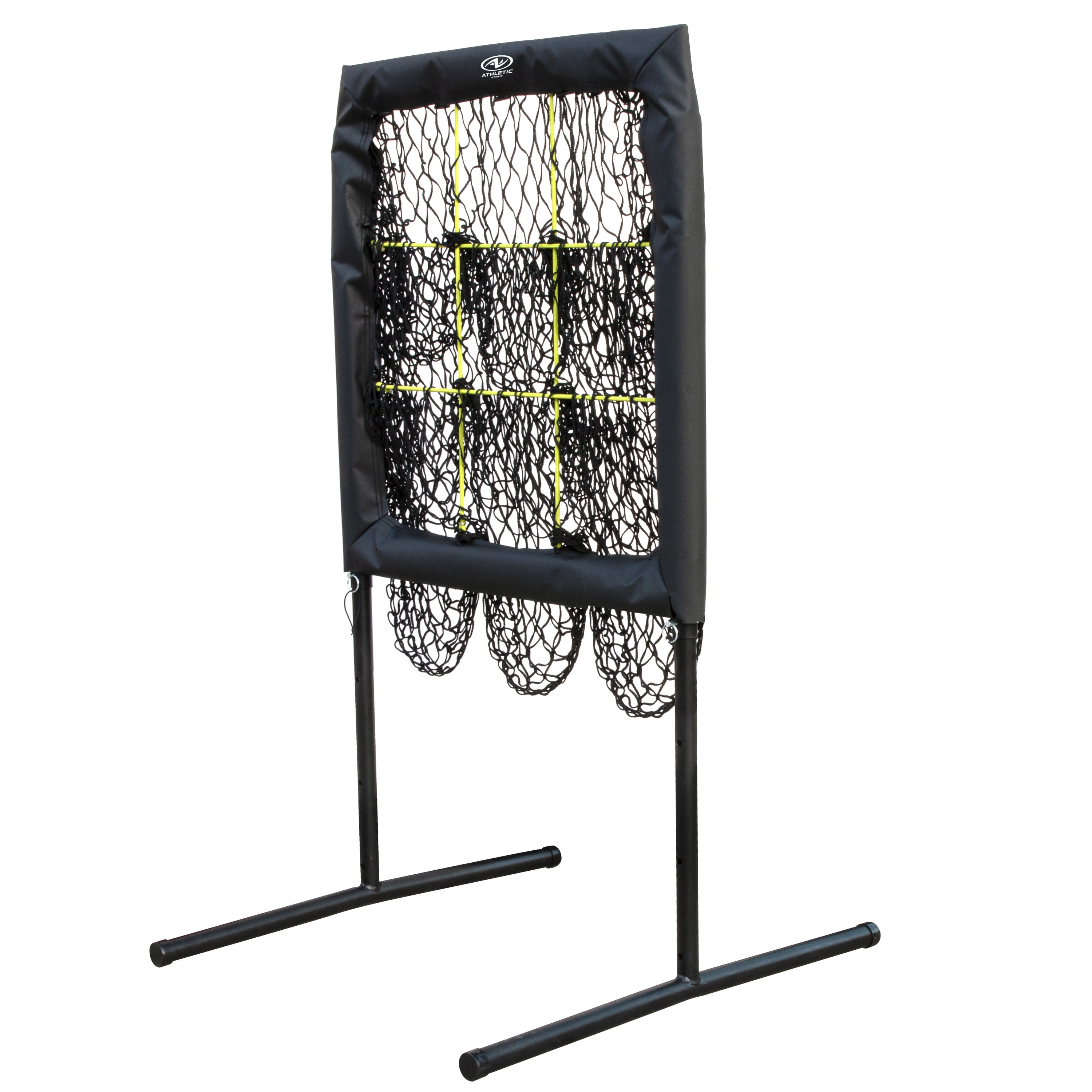 Athletic Works Adjustable Baseball Pitch Target Net – Youth & Adult Pitching Practice – 31 to 48 inch Height Adjustable Strike Zone