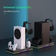 thumbnail image 2 of Cooling Stand for Xbox Series X/S Console with Controller Charging Dock and Headset Holder, Xbox Series Accessories, Cooler Station System,Black, 2 of 7