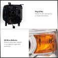 thumbnail image 5 of AJP Distributors Chrome Housing Amber Signal Driving Projector Headlights Lamps Assembly LH+RH Compatible/Replacement For GMC Sierra 1500 2500HD 3500HD 2014 2015 2016 2017 2018 2019 14 15 16 17 18 19, 5 of 9