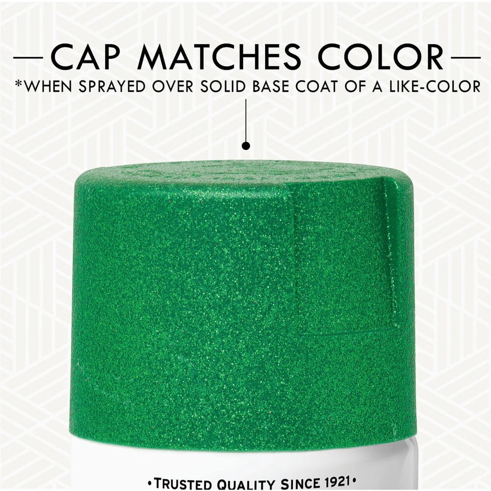Rust-Oleum Imagine Glitter Spray Paint - Kelly Green - 10.25 oz — Interior & Exterior Use, Professional Finish