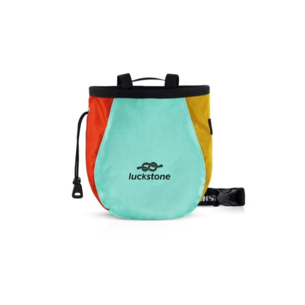 Bolsa de magnesio, bolsa de boulder, bolsa de almacenamiento, bolsa con cordón, bolsa de escalada con ajuste Verde Rojo Amarillo