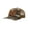 Blades Camo, variant on Deer Antlers Georgia Flag Laser Engraved Leather Patch Trucker Hat, Khaki/Coffee
