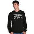 thumbnail image 3 of Some Dudes Get Married LGBTQ Pride Men's Long Sleeve Tee T Shirt Brisco Brands X, 3 of 6