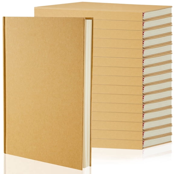 16 Pcs A5 Blank Notebooks Journals Bulk 100 Sheets/200 Pages Unlined Sketchbooks.