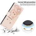 thumbnail image 4 of Leather For Motorola Moto G36 5G 6.72-inch Wallet Case Crystal Material  Owl&Butterflys&Flowers, With Card Holder,Wristband,Magnetic Clasp Kickstand Folio Cover,Color-3,For Moto G36 5G, 4 of 7