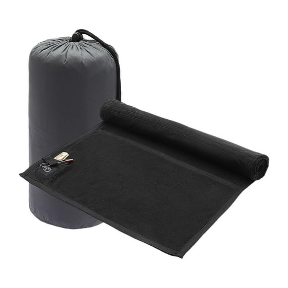 Tachiuwa Foldable Heated Sleeping Bag Cover with Storage Stand, Ideal for Outdoor Activities Such As Hiking, Camping And Other Outdoor Activities. black