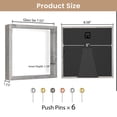 8x8 Shadow Box Picture Frame - Memory Display Case For Memorabilia ...
