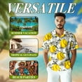 thumbnail image 3 of SoftBall Pattern Hawaiian Shirt for Men, Tropical Style, Button Down Summer Beach Short Sleeve, S-5XL, 3 of 4