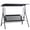 Black 520, variant on 2 PCS Stackable Patio Dining Chairs Set with Cushions, PE Rattan Wicker Dark Coffee for Garden Backyard, Outdoor Seating
