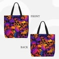 thumbnail image 4 of Sigee Skull Print Large Capacity Zippered Tote Bag - Durable, Stylish and Versatile for Everyday Use, 4 of 9