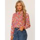 thumbnail image 2 of CamiFloral Con Botones Y BluDe ManLarCon Cuello En PunPaMujer NaranXS, 2 of 4