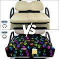 thumbnail image 5 of Uorisanigo Golf Cart Seat Covers Heavy Duty Colorful Dog Paw Print Golf Cart Seat Towel Blanket for 2 Person Seats, Universal Golf Cart Accessories All-Season Protection, 5 of 7