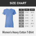 thumbnail image 2 of Gildan Heavy Cotton Taped Neck T-Shirt for Women, 100% Cotton Short Sleeve Carolina Blue Tee, M, 2 of 6