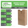 thumbnail image 2 of [2000 Count] Large Brown Kraft Paper Bag (12 lb) - Paper Lunch Bags, Snacks, Gift Bags, Grocery, Merchandise, Party Bags (7 1/16 x 4 1/2 x 13 3/4 in.) (12 Pound Capacity) by EcoQuality, 2 of 6