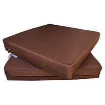2 Pack 24"x22"x4" Memory Foam Platform Water-resistant Cushions for Outdoor Patio Seats
