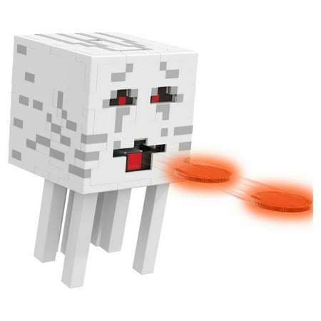 UPC: 0194735032204 | Minecraft Fireball Ghast Action Figure & Accessories Load & Launch with 10 Discs Pixelated Design