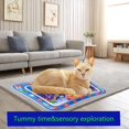 thumbnail image 6 of Upgrade Thickened Water Sensor Play Mat for Cats,Cat Cooling Pad Keep Your Pets Cool in The Summer,Cat Water Play Mat with Fish for Pet Play,Cat Water Mat Toy for Kids,Pets, 6 of 6