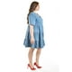 thumbnail image 2 of Vestido de mezclilla con botones Roman Fashion /Tallas Extras, 3831 (Mezclilla medio) azul 38, 2 of 5