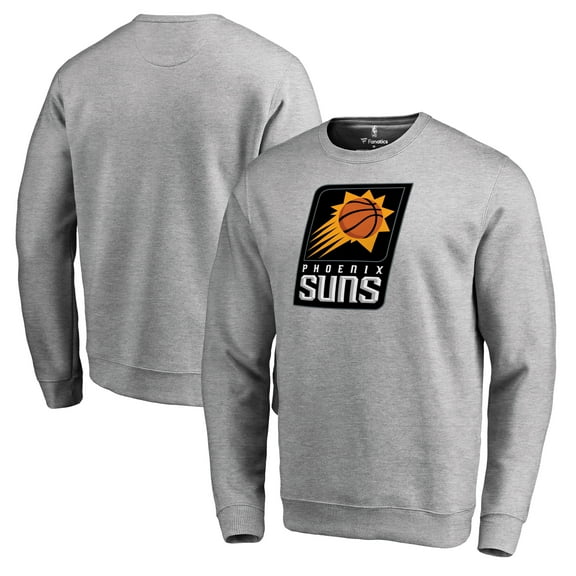 Men's Heathered Gray Phoenix Suns Primary Logo Sweatshirt