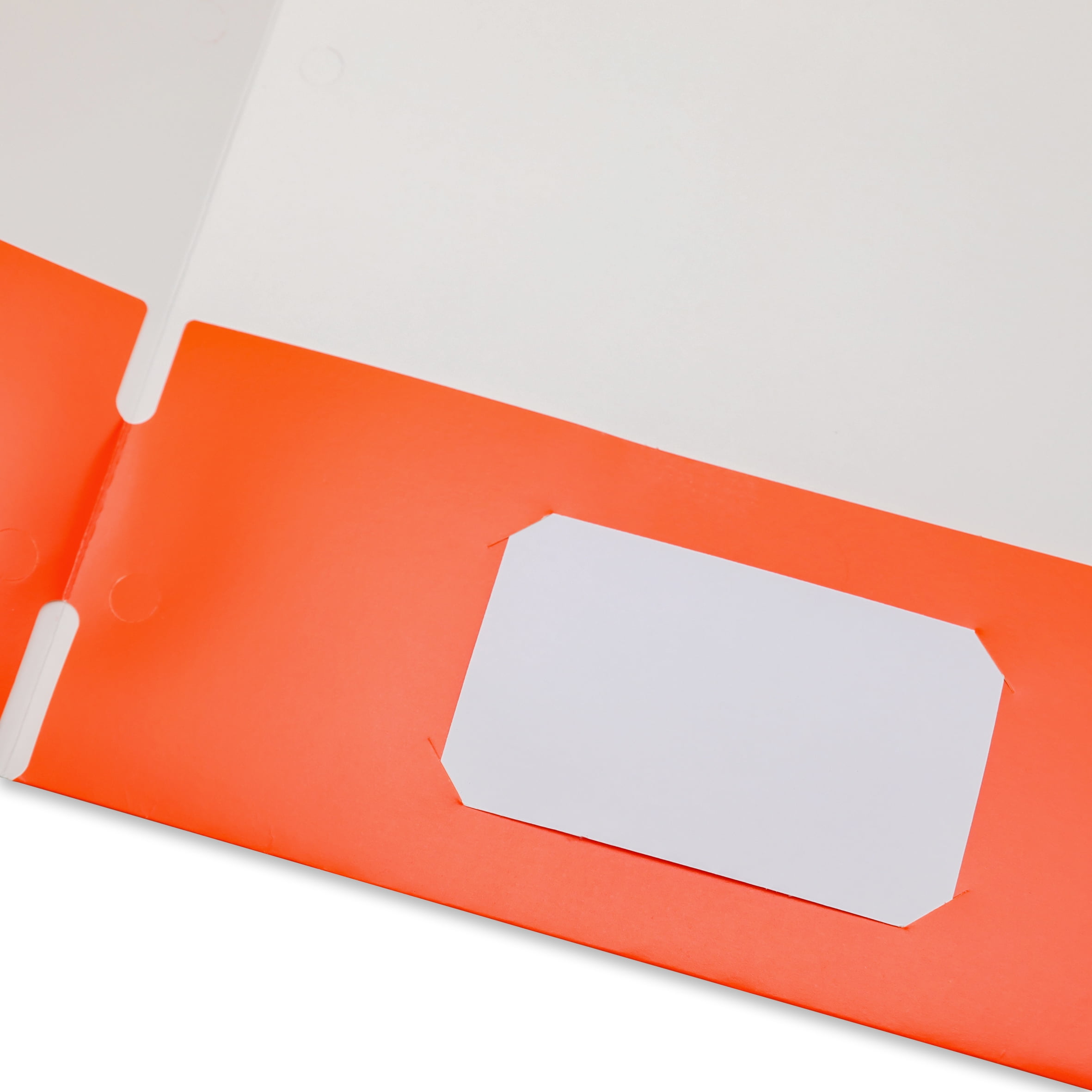 (2 pack) Pen + Gear Two Pocket Paper Portfolios, 50 Count, Orange, Letter Size